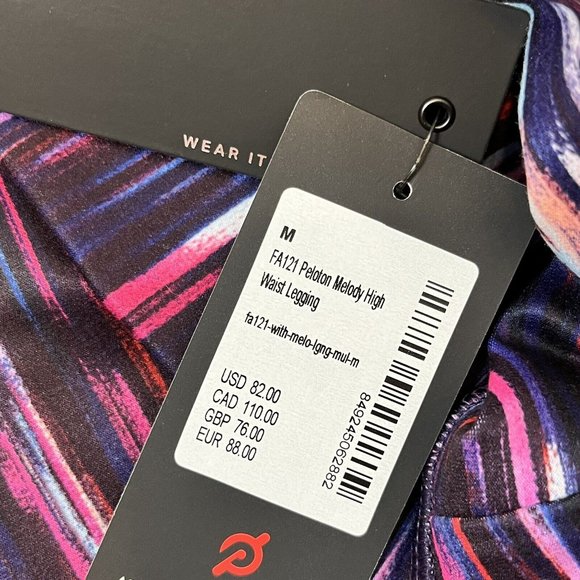 NWT $82 WITH x Peloton Melody High Waist Leggings Muticolor Womens Size Medium - Picture 6 of 8